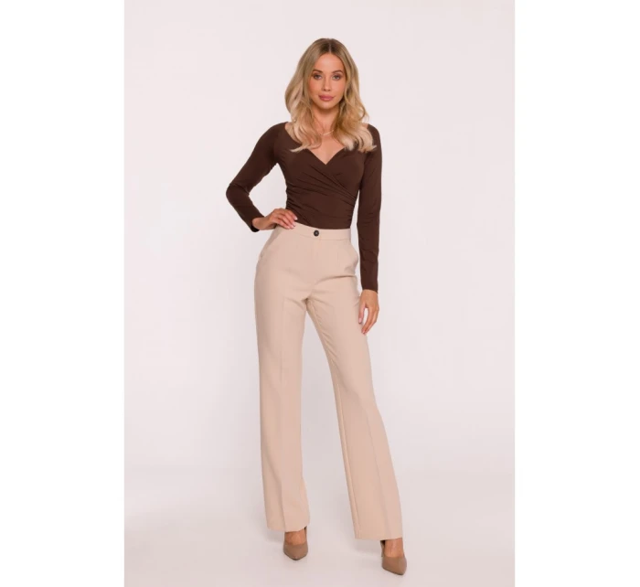 Dámske nohavice Lackline S418 beige - Stylove