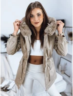 Dámská bunda MEGI beige Dstreet TY3304
