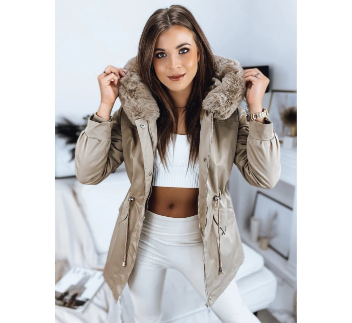 Dámská bunda MEGI beige Dstreet TY3304