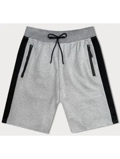 Svetlosivé pánske športové kraťasy (8K281-2)