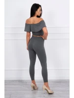 Sada s volánky grafit