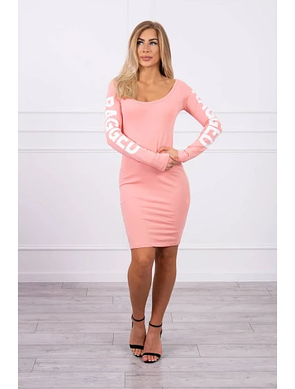 model 18746909 meruňkové šaty - K-Fashion