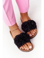 Klapki Na Korkowej Podeszwie Czarne Flowerbomb Klapki Na Korkowej Podeszwie Czarne Flowerbomb