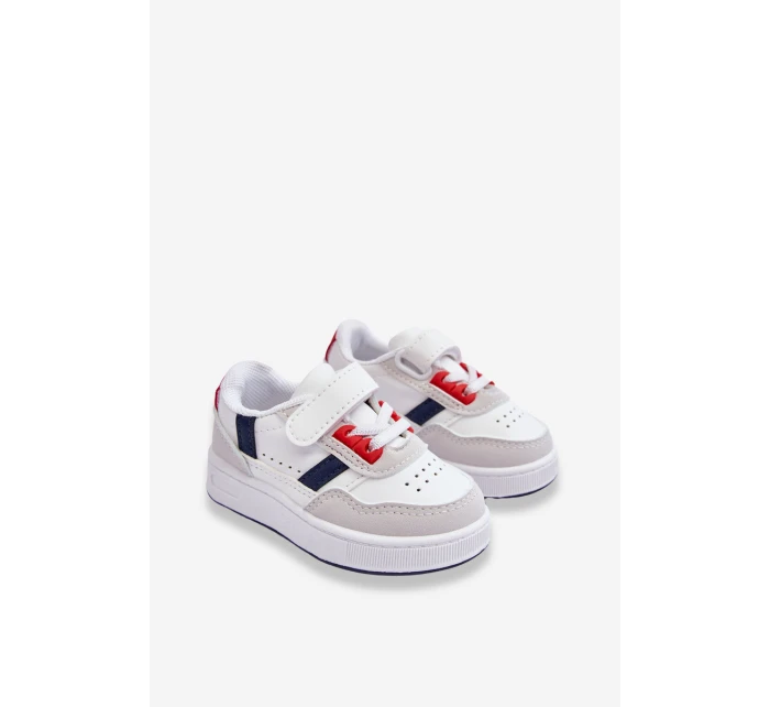 Klasické dětské sportovní boty bílé a Červené model 21621683 - Boto Klasické dětské sportovní boty bílé a Červené model 21621683 - Boto