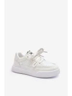 Dámské tenisky z ekokože bílé model 21648820 - Boto Dámské tenisky z ekokože bílé model 21648820 - Boto