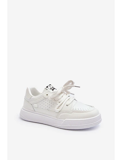 Dámské tenisky z ekokože bílé model 21648820 - Boto