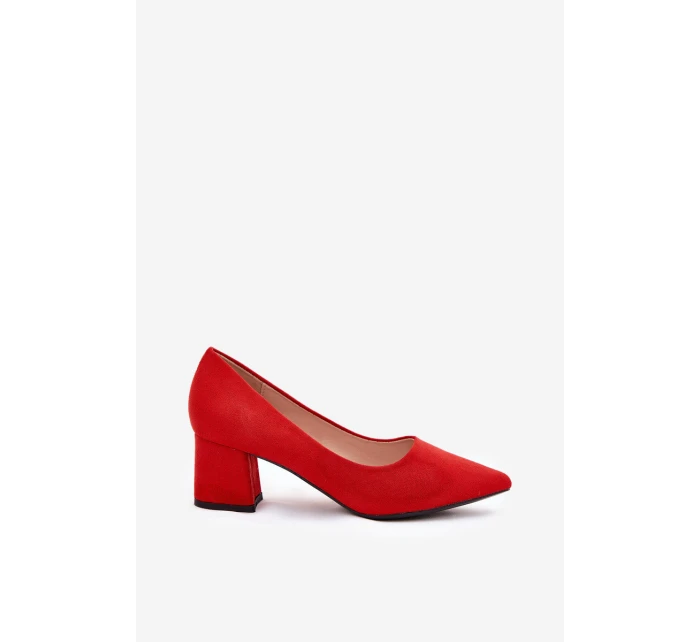 Dámské lodičky se na sloupku červené model 21690444 - Boto Dámské lodičky se na sloupku červené model 21690444 - Boto