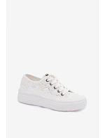 Dámské síťované tenisky na platformě model 22181930 bílé - Lee Cooper