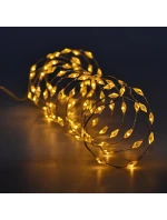 BATÉRIOU OVLÁDANÉ DRÔTENÉ SVETLÁ GIRLANDA 90 VIEDOL TEPLÁ BIELA BLESK LUCA