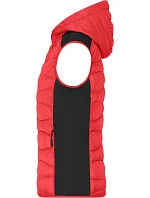 JN Dámská strečová fleecová vesta 02. red/black model 22414903 - Daiber