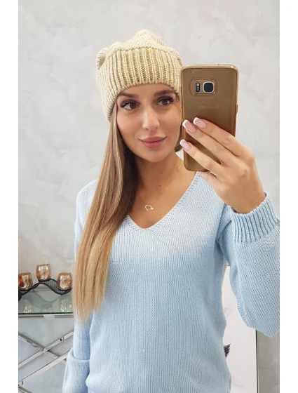 Dámska čiapka Ingrid K371 beige Dámska čiapka Ingrid K371 beige