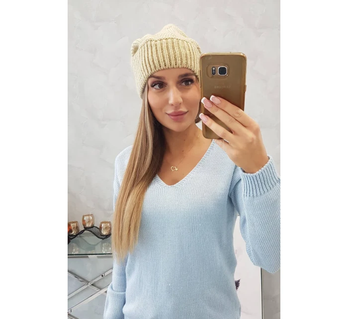 Dámska čiapka Ingrid K371 beige Dámska čiapka Ingrid K371 beige