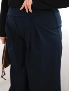 Dámské kalhoty Plus Size s širokými nohavicemi a model 21728703 - K-Fashion