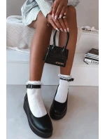 Dámské polobotky na platformě s páskem Černé Belvissa Dámské polobotky na platformě s páskem Černé Belvissa