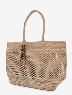 Velká Pletená Nákupní Taška s Světle Béžová model 22111680 - Flora&Co