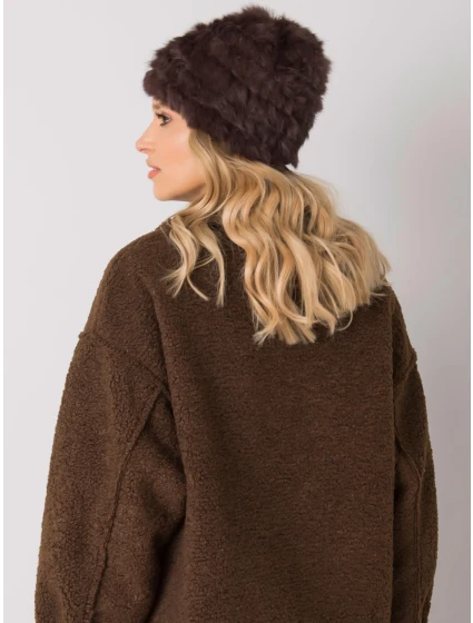 Dámská čepice AT CZ model 16738335 tmavě hnědá - FPrice Dámská čepice AT CZ model 16738335 tmavě hnědá - FPrice