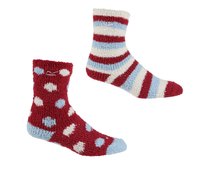 Dětské zimní ponožky Kids 2 Pack Socks RKH046-L6A červené - Regatta