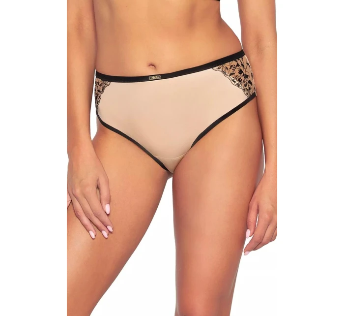 Dámské brazilky / kalhotky Retro model 21875954 Tělová s černou - Ava