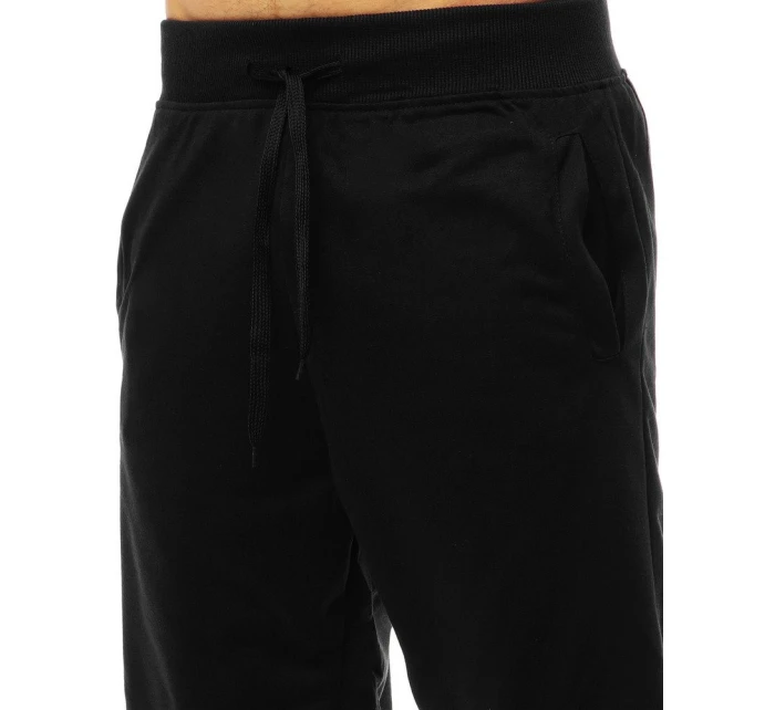 Pánske krátke teplákové šortky čierne SX0824 Pánske krátke teplákové šortky čierne SX0824