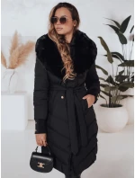 Dámská prošívaná zimní bunda s kožešinou černá Dstreet model 21991246 - FashionStreet Dámská prošívaná zimní bunda s kožešinou černá Dstreet model 21991246 - FashionStreet