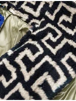 Dámska ľahká zimná bunda so zateplenou kapucňou khaki (omdl-019)