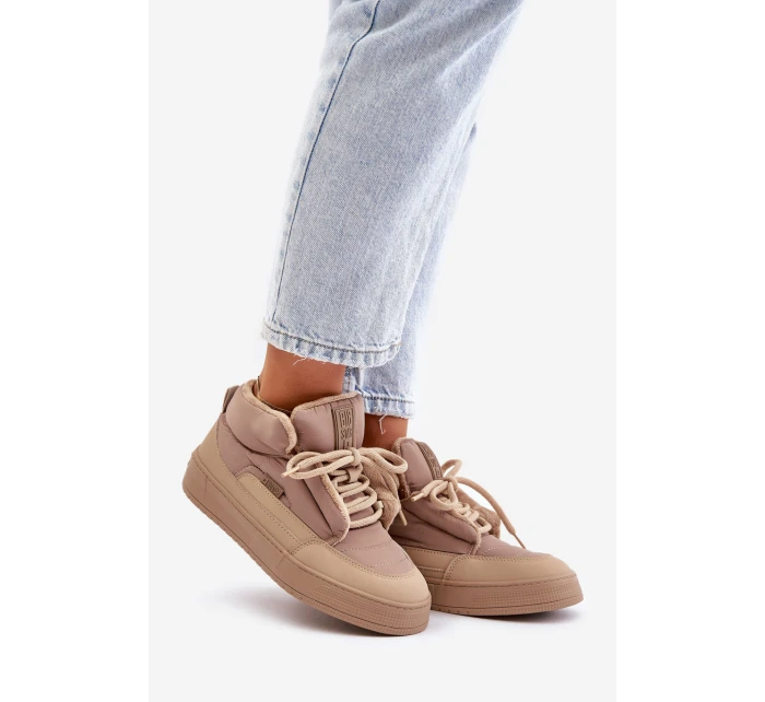 Śniegowce Damskie Big Star OO274A532 Beżowe Śniegowce Damskie Big Star OO274A532 Beżowe