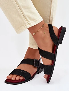 Dámské sandály Z semiše Big Star model 22064112 Černé - Big Star Shoes