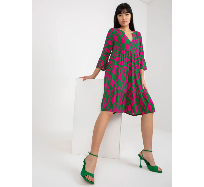 Šaty D73771M30214G zelené Šaty D73771M30214G zelené