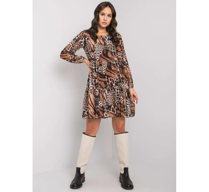 Šaty WN SK 2311 3.84 čierna a béžová