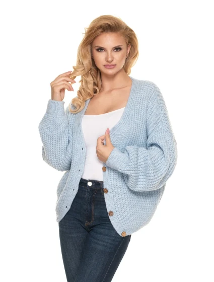 Sveter na zapínanie model 156915 PeeKaBoo