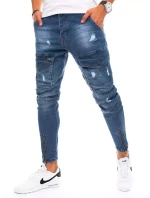 Pánske bojové džínsové nohavice modré FashionStreet UX3293