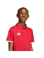 Detské tričko adidas Entrada 26 Polo červené JZ6626
