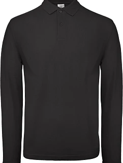 B&C ID.001 LSL Pánské piqué polo s dlouhým rukávem model 22421385 black