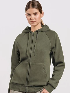 Promodoro 5505 Dámska mikina s kapucňou z hrubej bavlny 40.5505 dusty khaki