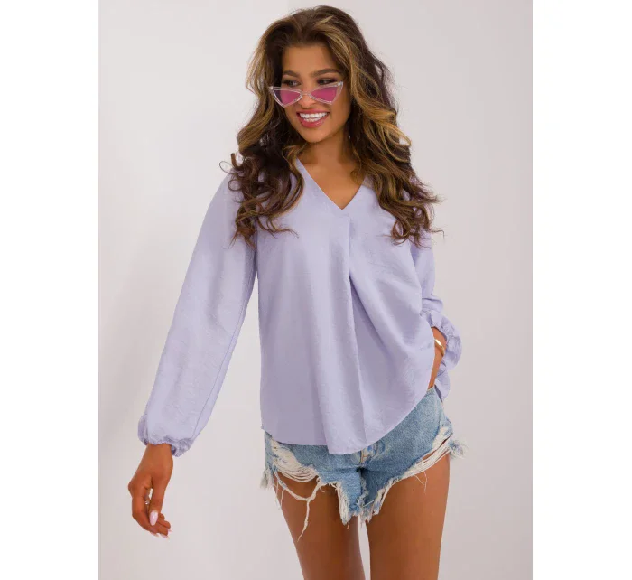 Bluzka model 20235266 jasny niebieski - FPrice Bluzka model 20235266 jasny niebieski - FPrice