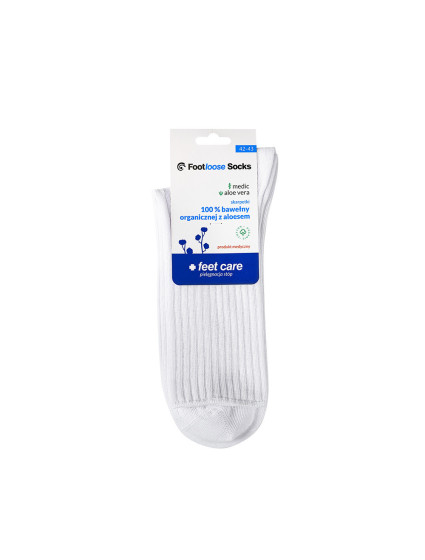 Bratex Ponožky bavlnené s aloe bielej