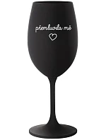 Nechal som sa oklamať - čierny pohár na víno 350 ml Nechal som sa oklamať - čierny pohár na víno 350 ml