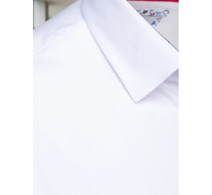 Pánska elegantná hladká biela košeľa SLIM FIT FashionStreet DX2618