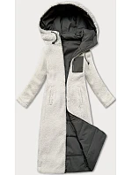 Oboustranná zimní bunda v army barvě s kožešinou model 21247757 - J.STYLE Oboustranná zimní bunda v army barvě s kožešinou model 21247757 - J.STYLE