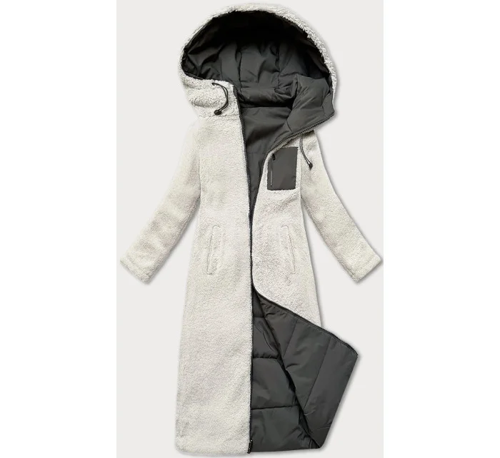 Obojstranná zimná bunda v army farbe s machovou kožušinou J Style (16M9167-136) Obojstranná zimná bunda v army farbe s machovou kožušinou J Style (16M9167-136)