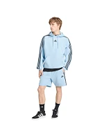 Bluza męska adidas Essentials 3-Stripes Fleece Hoodie błękitna KY4170 pánské Bluza męska adidas Essentials 3-Stripes Fleece Hoodie błękitna KY4170 pánské