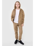 Dziewczęce Spodnie Dresowe Joggery 4F 4FJWMM00TTROF0828-83S Beżowe