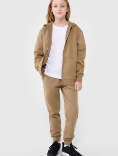 Dziewczęce Spodnie Dresowe Joggery 4F 4FJWMM00TTROF0828-83S Beżowe