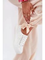 Dámské Krajkové Tenisky Big Star model 21690706 Bílé - Big Star Shoes Dámské Krajkové Tenisky Big Star model 21690706 Bílé - Big Star Shoes