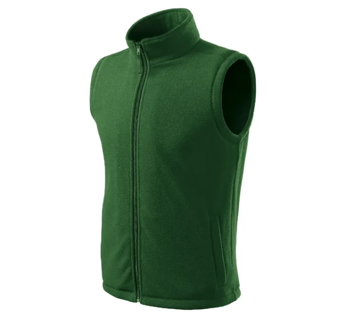 Next fleecová vesta unisex fľaškovo zelená