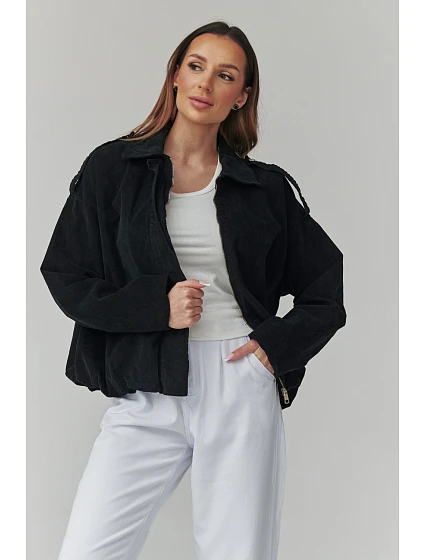 teplá šnúrová bunda model 225693 Makadamia