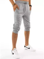 FashionStreet pánske svetlosivé teplákové šortky SX1535