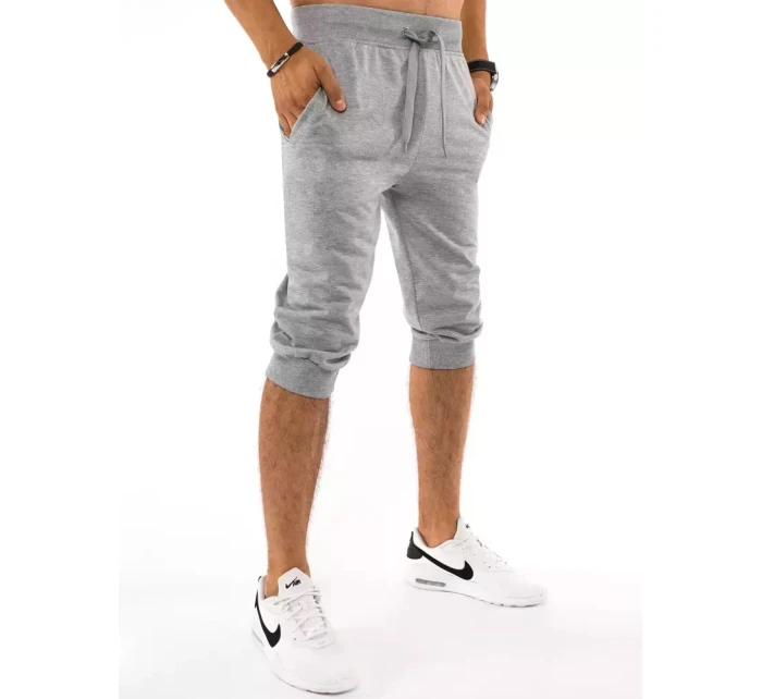 FashionStreet pánske svetlosivé teplákové šortky SX1535