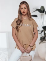 Dámské tričko camel Dstreet model 21976314 - FashionStreet Dámské tričko camel Dstreet model 21976314 - FashionStreet