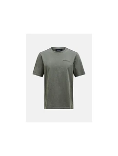 Pánské tričko PEAK PERFORMANCE M Original Small Logo Tee, zelené